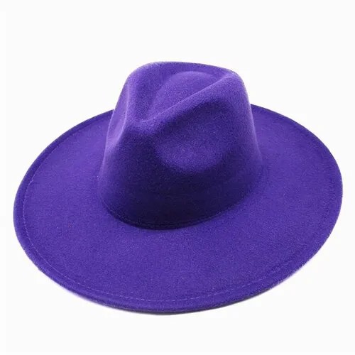 Шляпа , размер 56, фиолетовый
