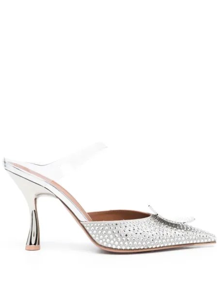 Malone Souliers мюли с кристаллами, серебристый