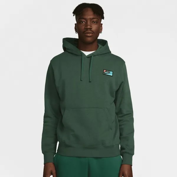 Толстовка Club Fleece+ с начесом на спине NIKE, цвет fir/fir