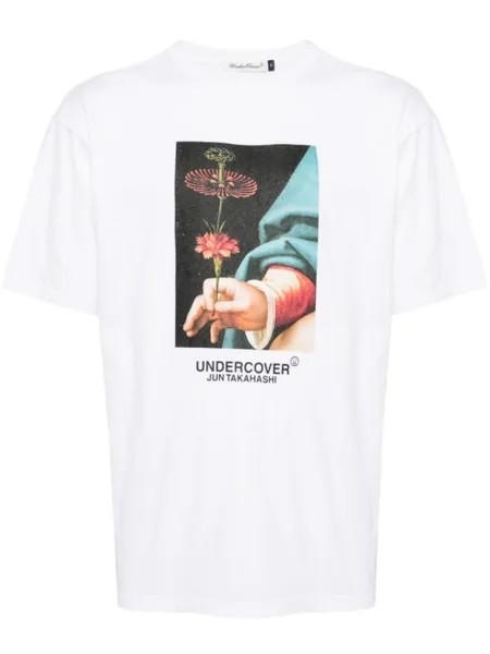 Undercover футболка с графичным принтом, белый