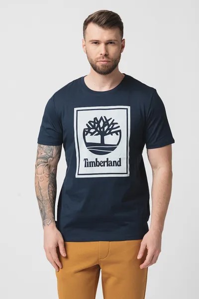 Хлопковая футболка с логотипом Timberland, белый