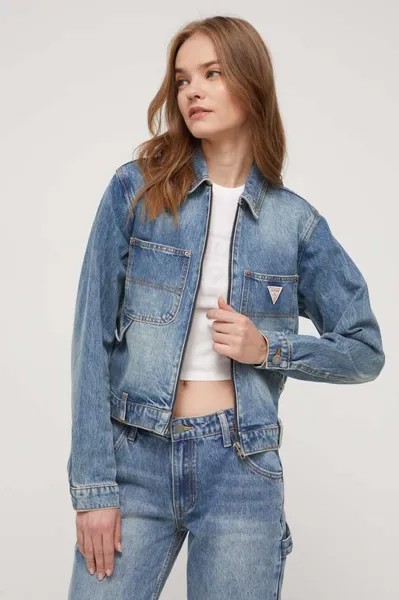 Джинсовая куртка Guess Originals, темно-синий