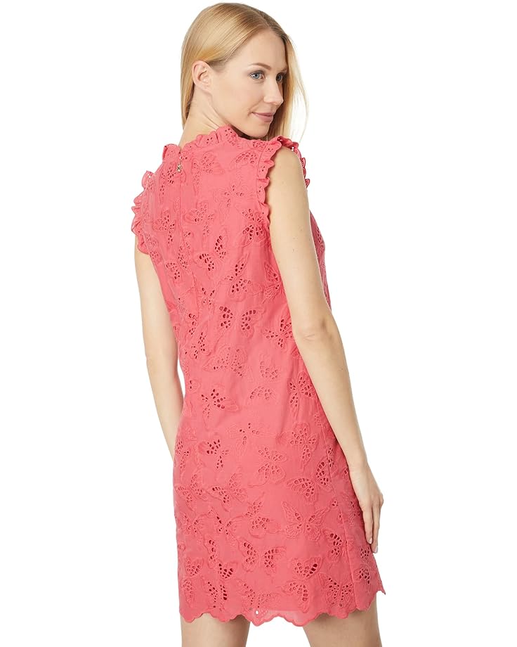 Платье Kate Spade New York Butterfly Eyelet Shift Dress, цвет Dark Coral Lipstick