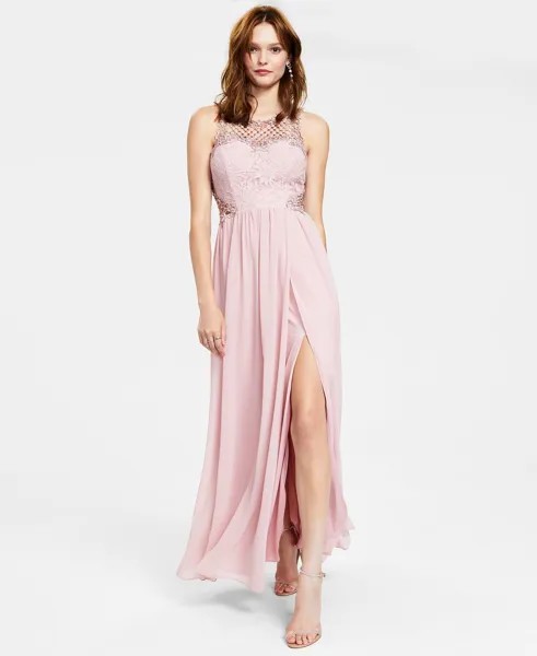 Украшенное платье-тюльпан для юниоров City Studios, розовый