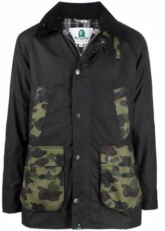 Barbour камуфляжная куртка Bedale из коллаборации с Bape