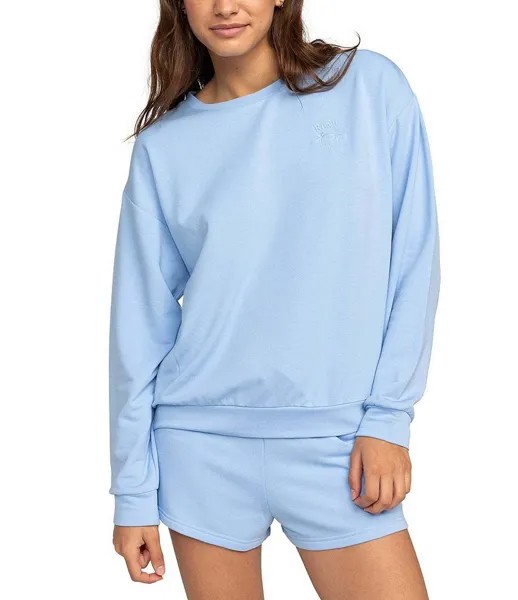 Толстовка с круглым вырезом Roxy Top Surfing Moonlight, синий