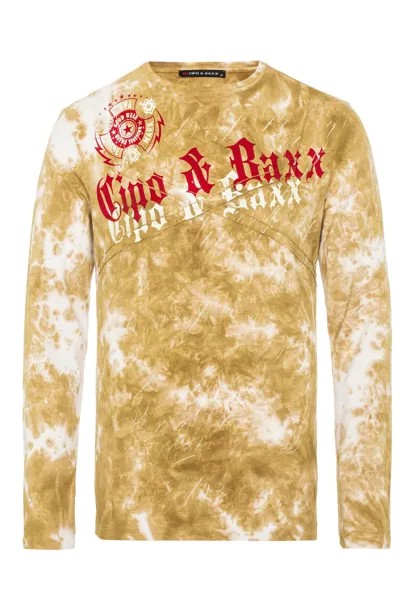 Лонгслив Cipo & Baxx Langarmshirt, цвет MUSTARD