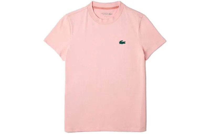 Футболка женская розовая Lacoste