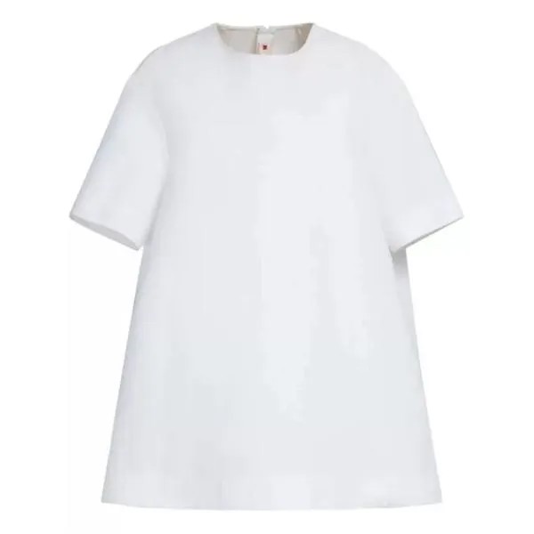 Платье short-sleeve cotton minidress Marni, белый