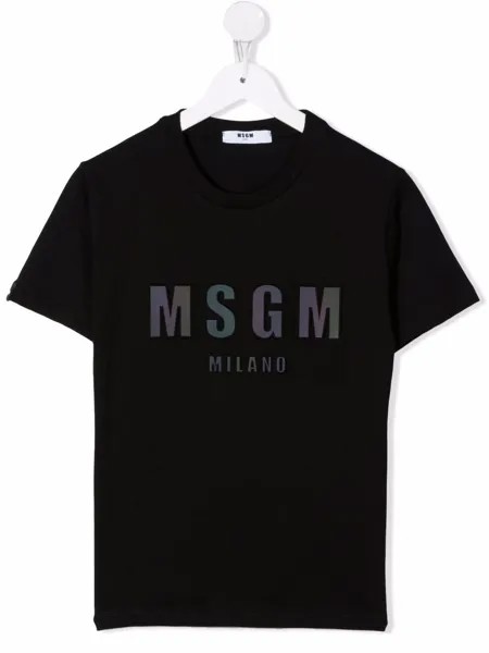 MSGM Kids футболка с логотипом