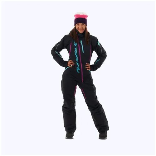 Комбинезон DRAGONFLY, зимний, силуэт полуприлегающий, карманы, карман для ски-пасса, мембранный, утепленный, размер L, фиолетовый, синий