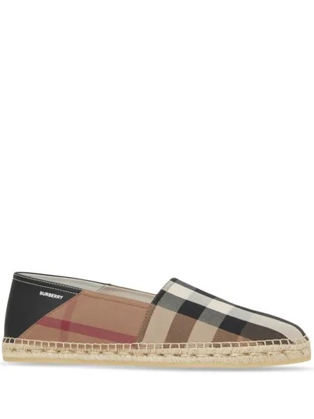 Burberry эспадрильи в клетку Vintage Check, коричневый