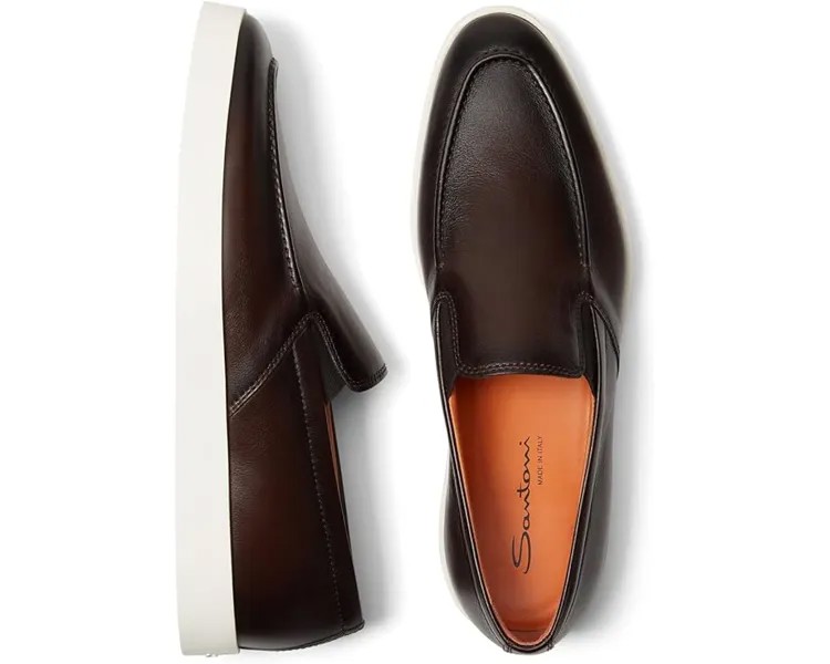 Лоферы Santoni Diligent, темно-коричневый