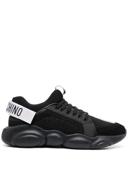 Кроссовки Moschino Lace-up, черный/белый