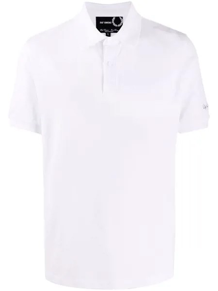 Raf Simons X Fred Perry рубашка поло с вышитым логотипом