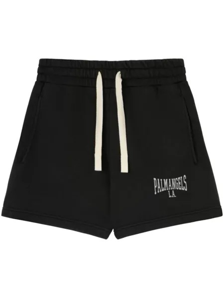 Palm Angels спортивные шорты с логотипом, черный