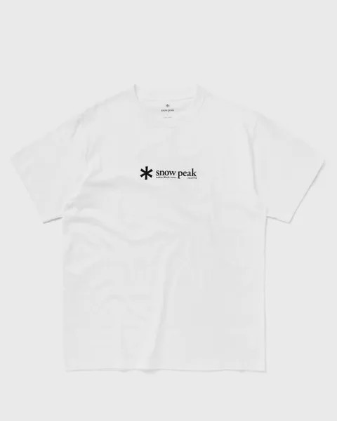 Футболка Snow Peak Soft Cotton Logo Short Sleeve T-Shirt, белый