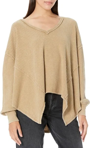 Свитер Coraline Thermal Free People, цвет Olive Tapenade