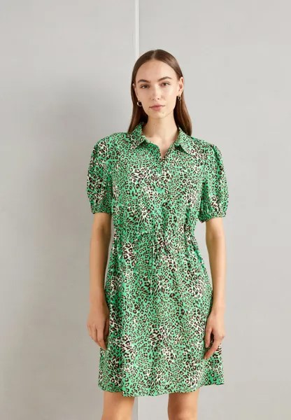 Платье-рубашка Mini Shirt Dress Marks & Spencer, цвет green mix