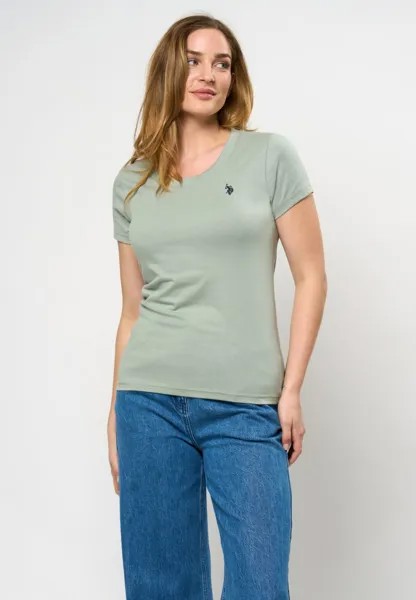 Базовая футболка AMY U.S. Polo Assn., светло-зеленый