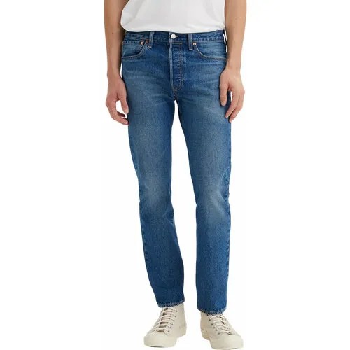 Джинсы зауженные Levi's Men 501 Slim Taper Jeans, размер 32/32, синий