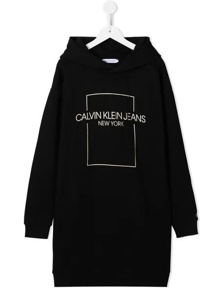 Calvin Klein Kids платье-толстовка с логотипом