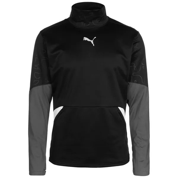 Лонгслив Puma Trainingstop Individual Winterized, черный