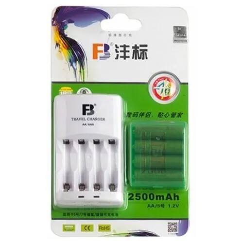 Зарядное устройство FB FB-18 AA/AAA + 4шт. AA 2500mAh