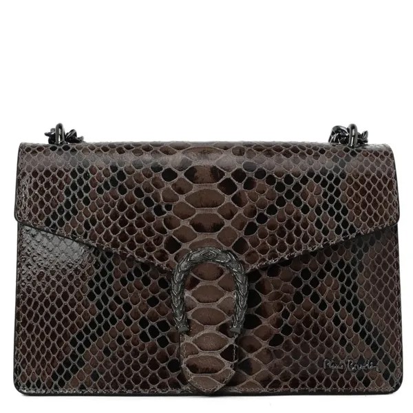 Сумка женская Pierre Cardin 1923 PITONE серо-коричневый, 19х29х7 см