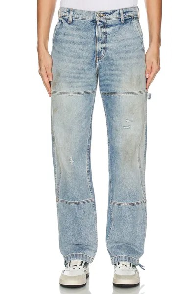 Брюки Rhude Reza Denim Double Knee, индиго