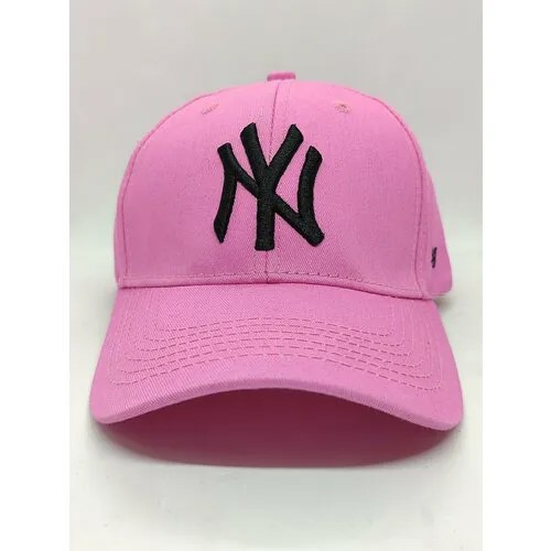 Бейсболка , размер 56-57, черный, розовый
