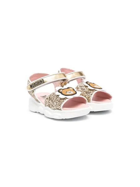 Moschino Kids сандалии с пайетками