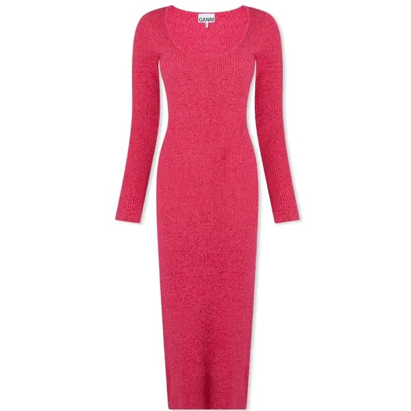 Платье GANNI Knitted Bodycon Midi Dress
