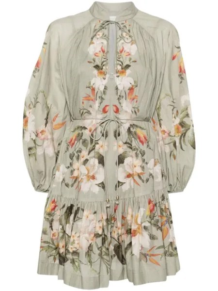ZIMMERMANN платье мини Lexi Billow, зеленый