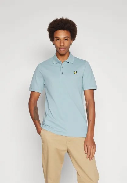 Поло PLAIN  Lyle & Scott, Светло-синий