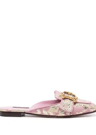 Dolce & Gabbana жаккардовые мюли с логотипом