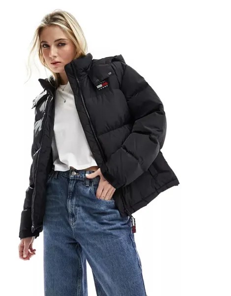 Черная стеганая куртка Tommy Jeans Alaska