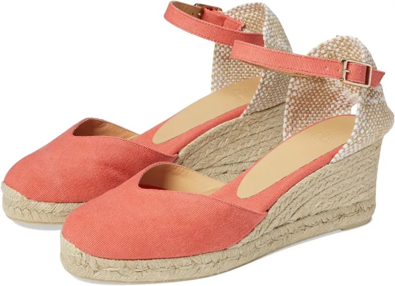 Туфли CASTANER Chiarita 60 mm Wedge Espadrille, цвет Bright Pink