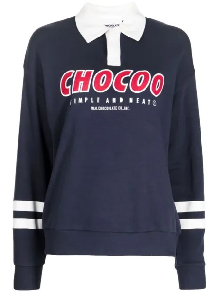 Рубашка поло с логотипом CHOCOOLATE, синий