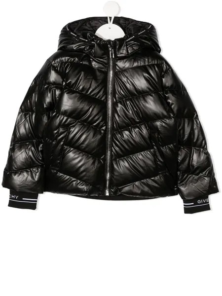 Givenchy Kids стеганый пуховик