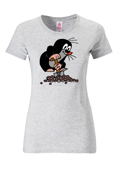 Футболка Logoshirt Der kleine Maulwurf, цвет grau-meliert