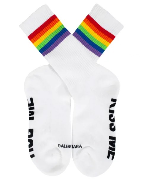 Белые носки Rainbow