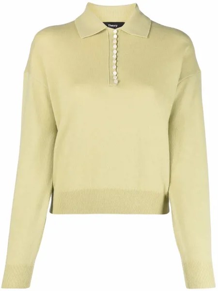 Theory cashmere polo jumper