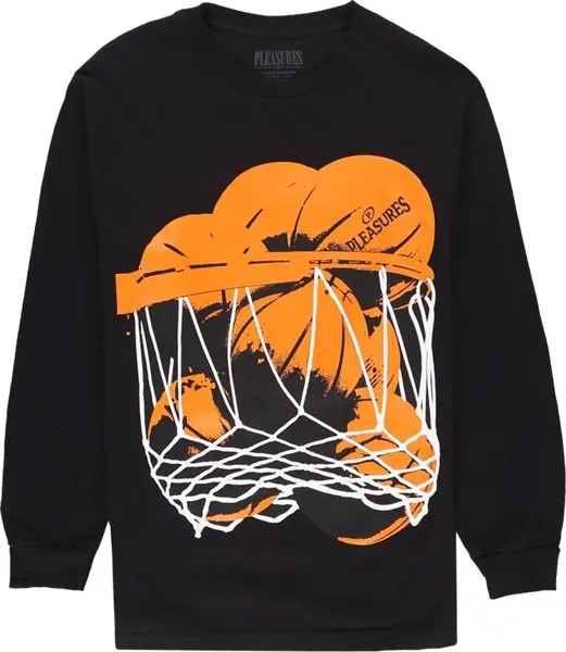 Лонгслив Pleasures Hoops Long-Sleeve 'Black', черный