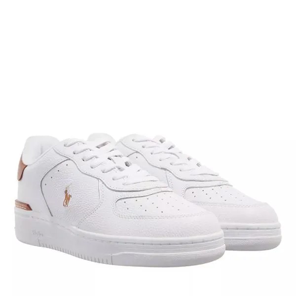 Кроссовки masters crt sneakers low top lace white/tan multi Polo Ralph Lauren, белый