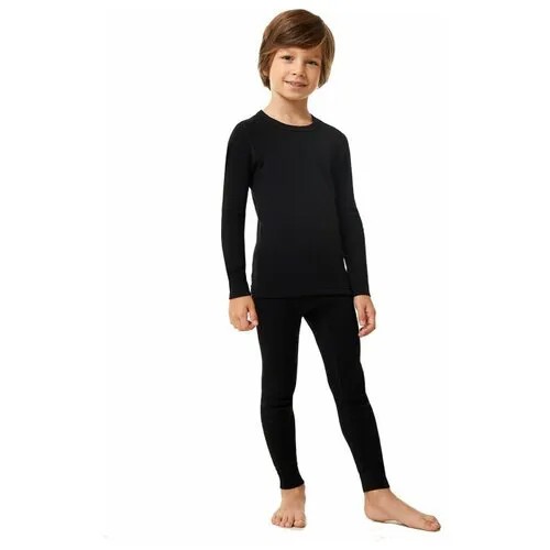 Термобелье для мальчиков Cotton Comfort MCLCCB0102/черный 152-158
