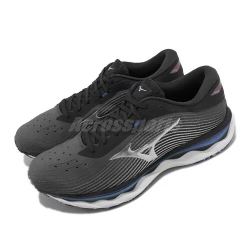 Mizuno Wave Sky 5 Серый Серебряный Синий Мужская спортивная обувь для бега Кроссовки J1GC2102-04
