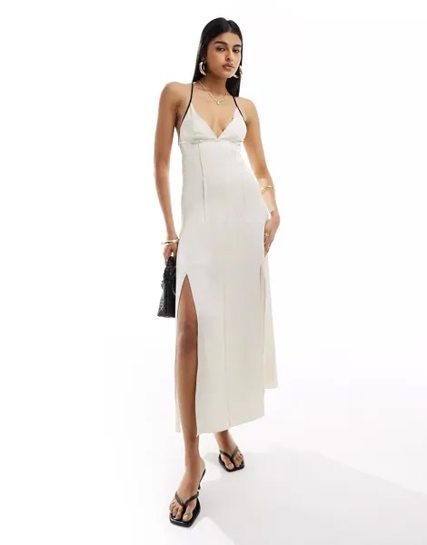 Платье макси & Other Stories Strappy With Low Back, белый