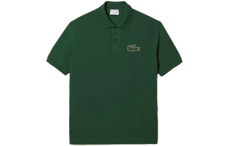 Рубашка поло мужская зеленая Lacoste, зеленый
