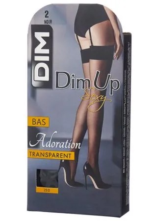 Чулки DIM Dim Up Nude Sensation Bas 12 den, размер 2, noir (черный)